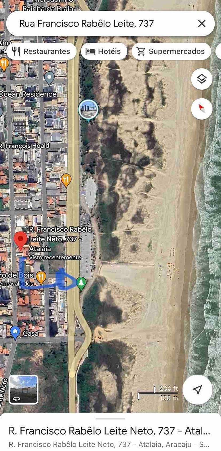 Flat top 02 Quartos, TEMPORADA737, 100m da praia