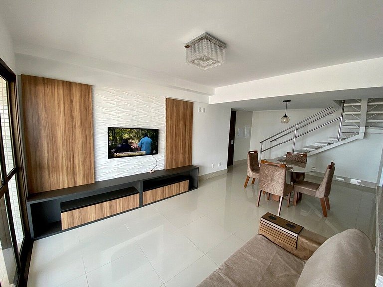 DUPLEX com Hidro 02 QUARTOS Vista Mar