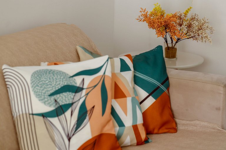 Flat top 02 Quartos, TEMPORADA737, 100m da praia