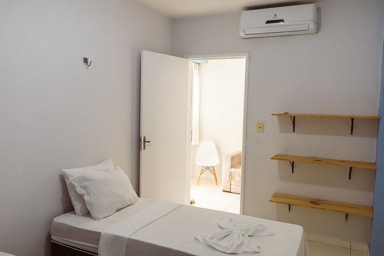 Flat top 02 Quartos, TEMPORADA737, 100m da praia