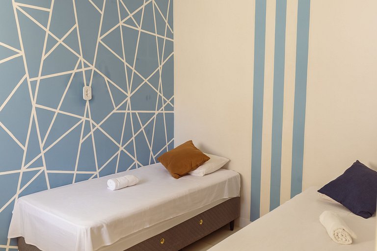 Flat top 02 Quartos, TEMPORADA737, 100m da praia