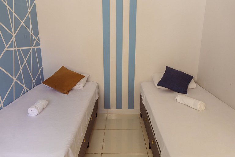 Flat top 02 Quartos, TEMPORADA737, 100m da praia