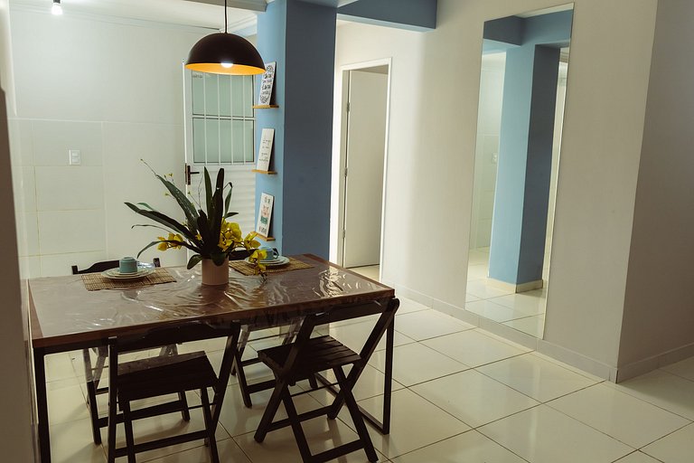 Flat top 02 Quartos, TEMPORADA737, 100m da praia