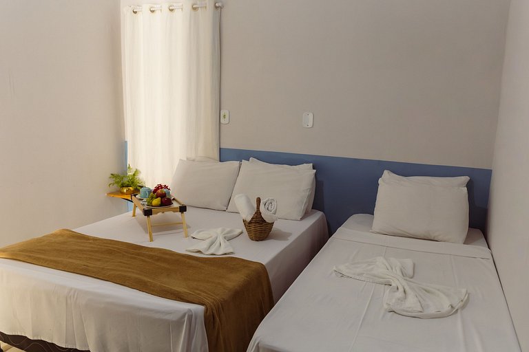 FLAT 02 QUARTOS, PISCINA, 100m da PRAIA