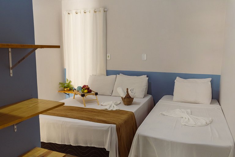 FLAT 02 QUARTOS, PISCINA, 100m da PRAIA