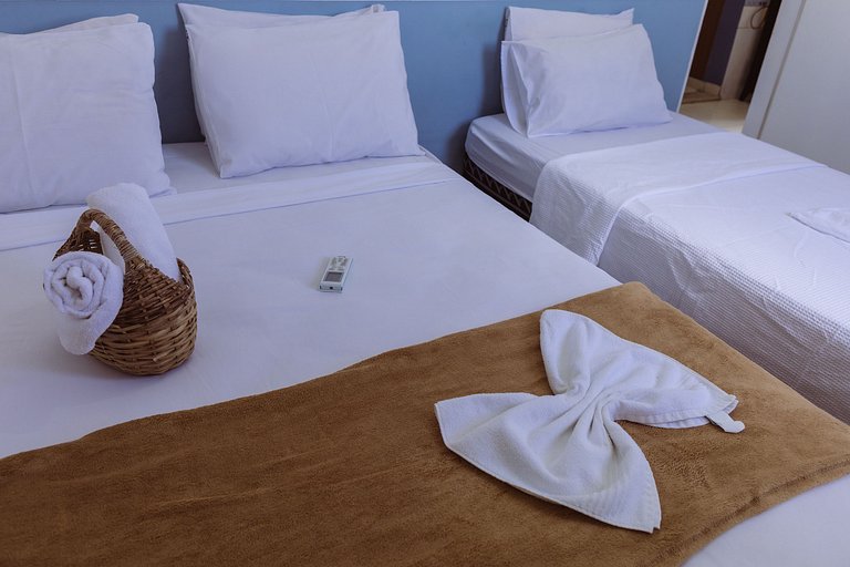 Flat top 02 Quartos, TEMPORADA737, 100m da praia