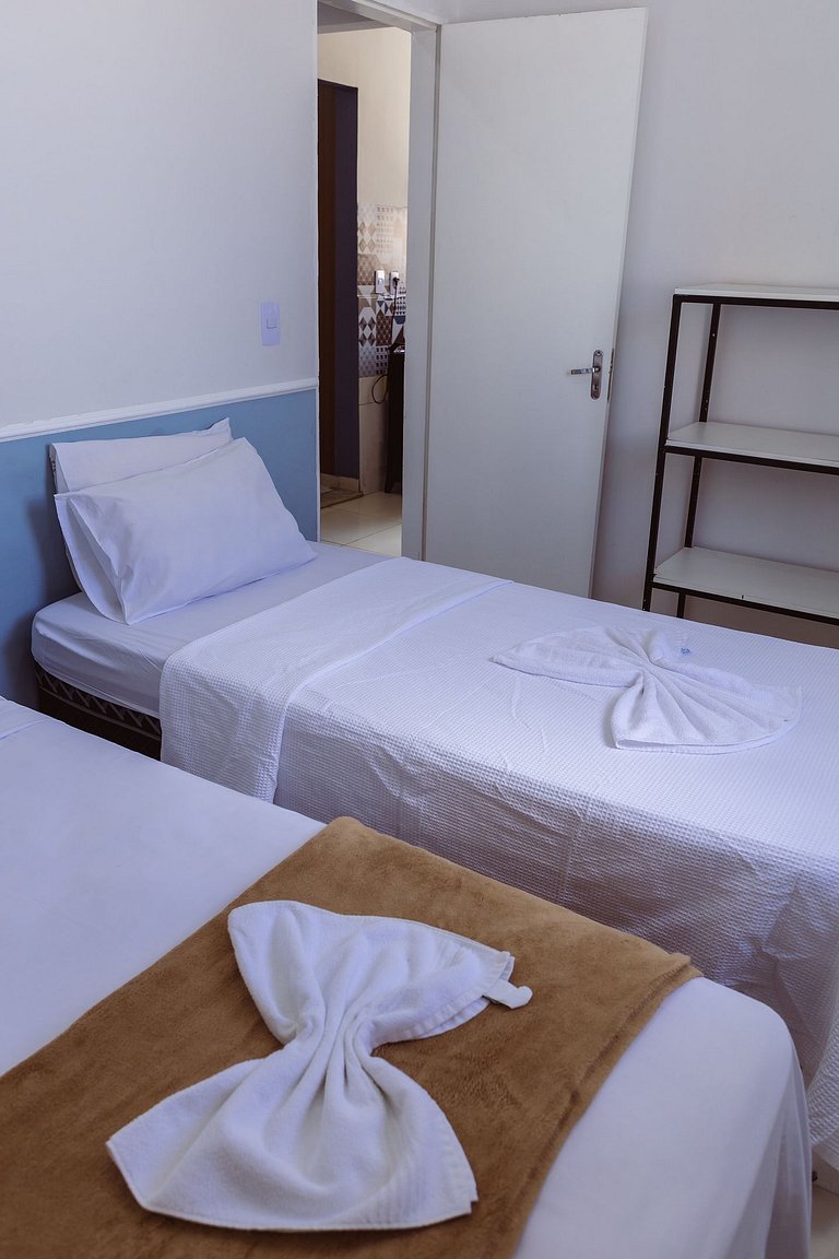 Flat top 02 Quartos, TEMPORADA737, 100m da praia