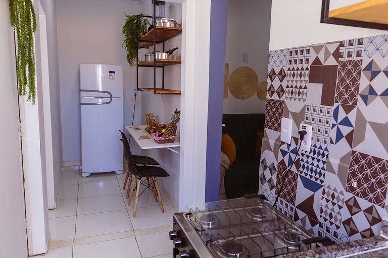 Flat top 02 Quartos, TEMPORADA737, 100m da praia