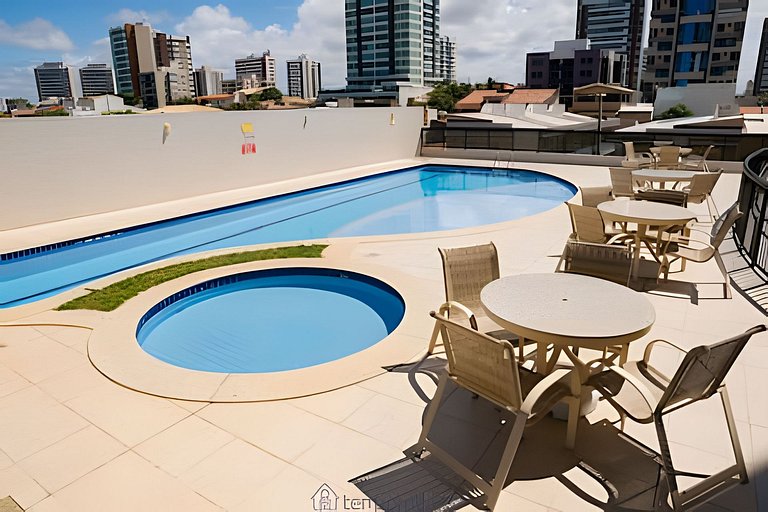 Morando Perto do Mar | 2 Suítes e Sala Climatizada