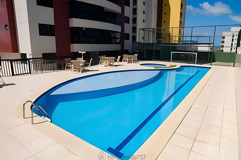 Morando Perto do Mar | 2 Suítes e Sala Climatizada