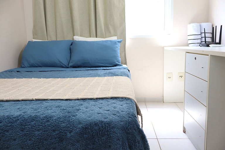 Apê | 02 quartos climatizados