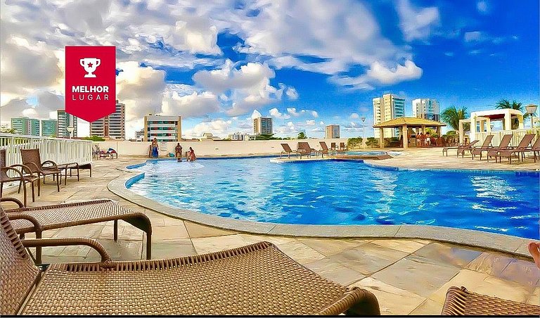 Vista Mar + 3/4 Climatizados + Piscina + Academia